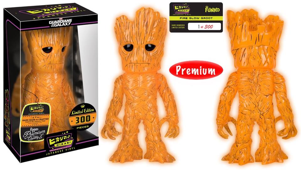 A Look a the New Gemini Collectibles Exclusive Glow-in-the-dark Fire Groot Hikari Figure