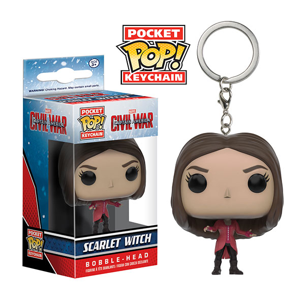 Preview of the new Captain America: Civil War Scarlet Witch Pocket Pop! Keychain