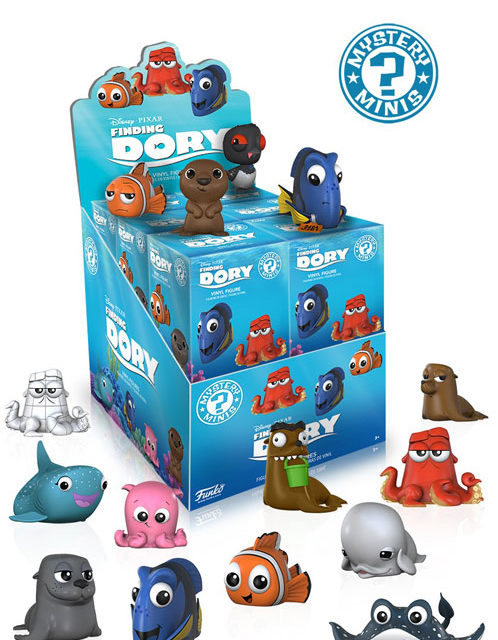 Previews of the new Finding Dory Pop! Vinyls and Mystery Mini Series