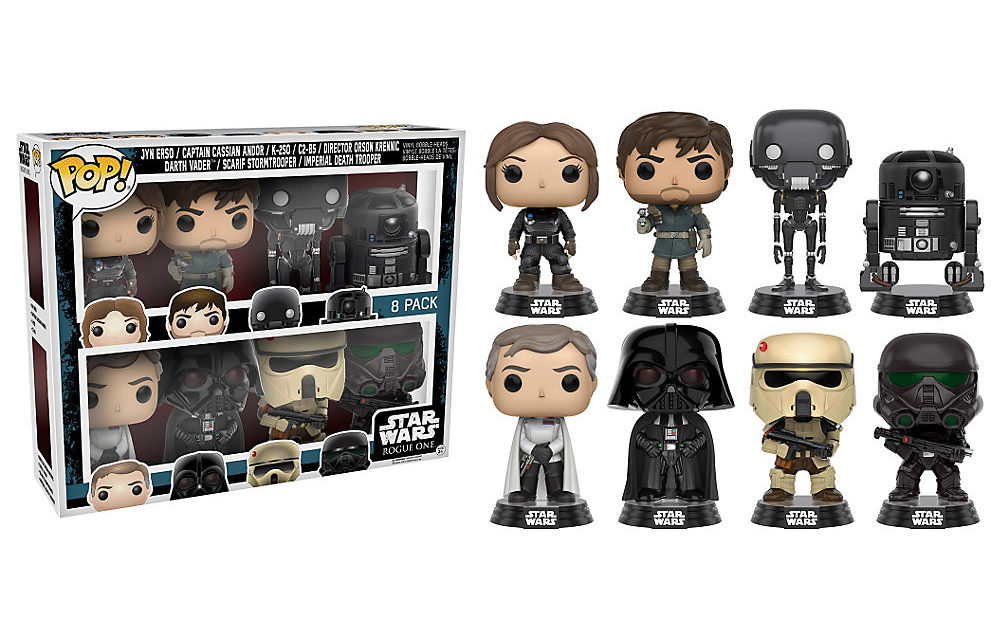 New Disney Store Star Wars: Rogue One Pop! Vinyl Set of 8 Released in the UK!