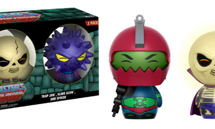 New Funko-Shop Exclusive Masters of the Universe Trap Jaw, Scare Glow and Spikor Dorbz 3-pack Now Available!